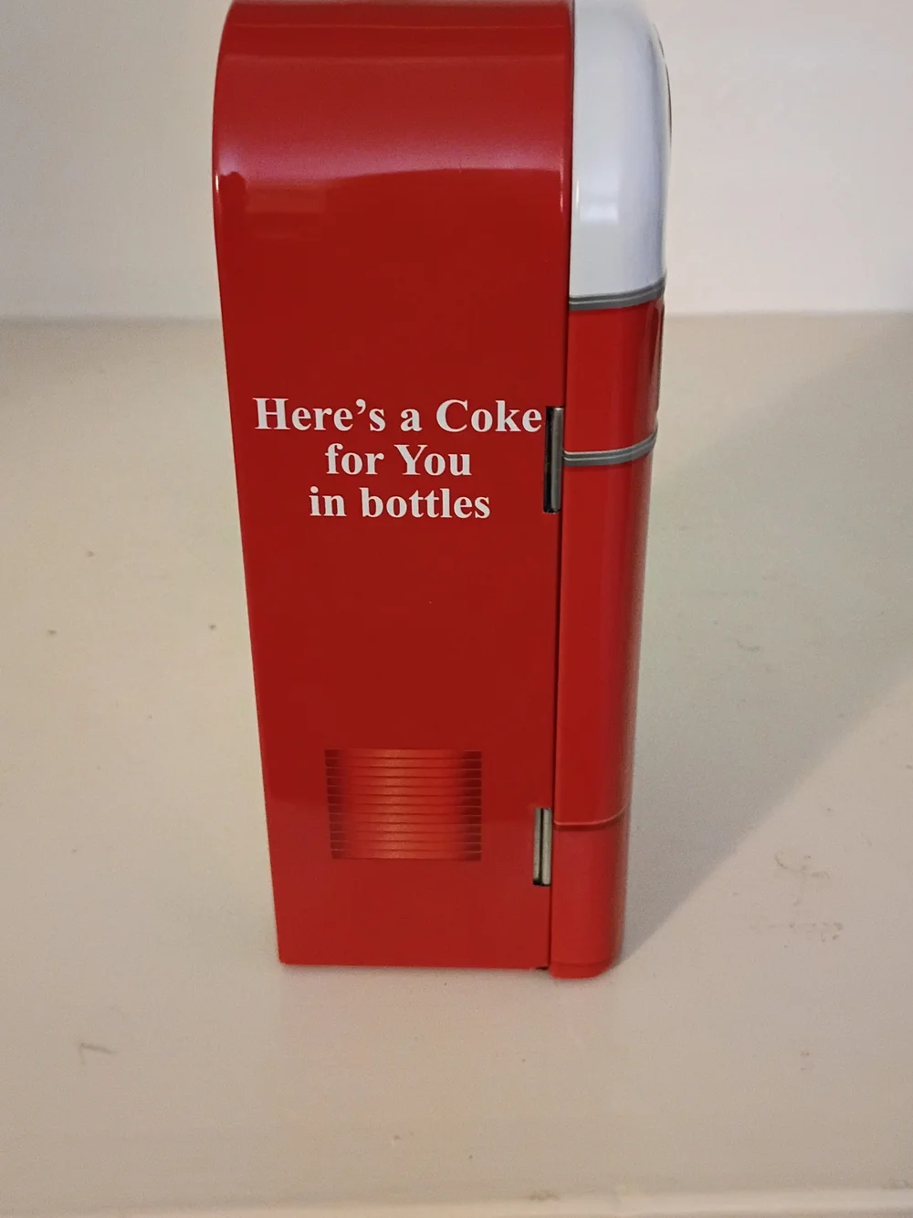 Coca Cola Red Mini Fridge Style Coin Bank - Red